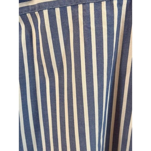 ✨5 for $15✨ Men’s Express Blue & White Button Down Fitted Dress Shirt - Picture 8 of 10